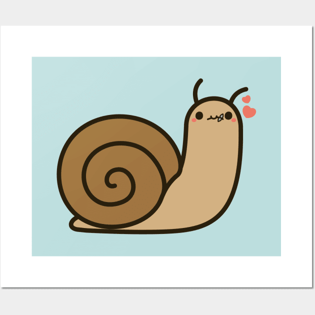 Cute snail Wall Art by peppermintpopuk